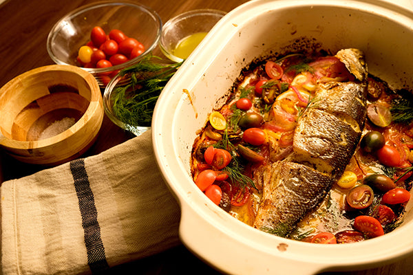 Claypot Branzino Ladolemono