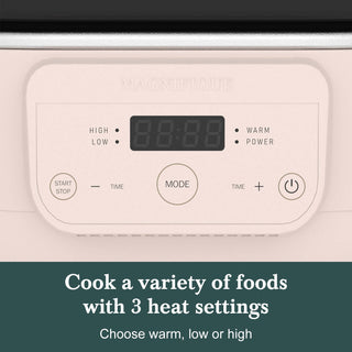 Control panel of Slow Cookers by Magnifique featuring adjustable heat settings for versatile cooking.