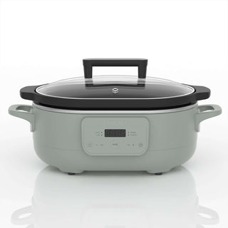 Slow Cookers by Magnifique, eco-friendly slow cooker with a ceramic body and glass lid, ideal for chemical-free cooking.