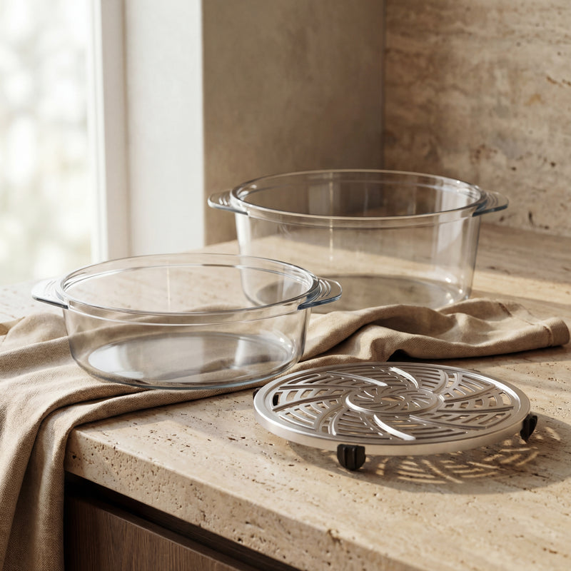 100% Pure Glass & Stainless Steel