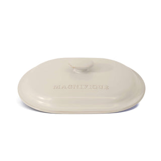 The Claypot: Pot & Lid Set - non-toxic air fryer lid in a neutral color, perfect for eco-friendly cooking.