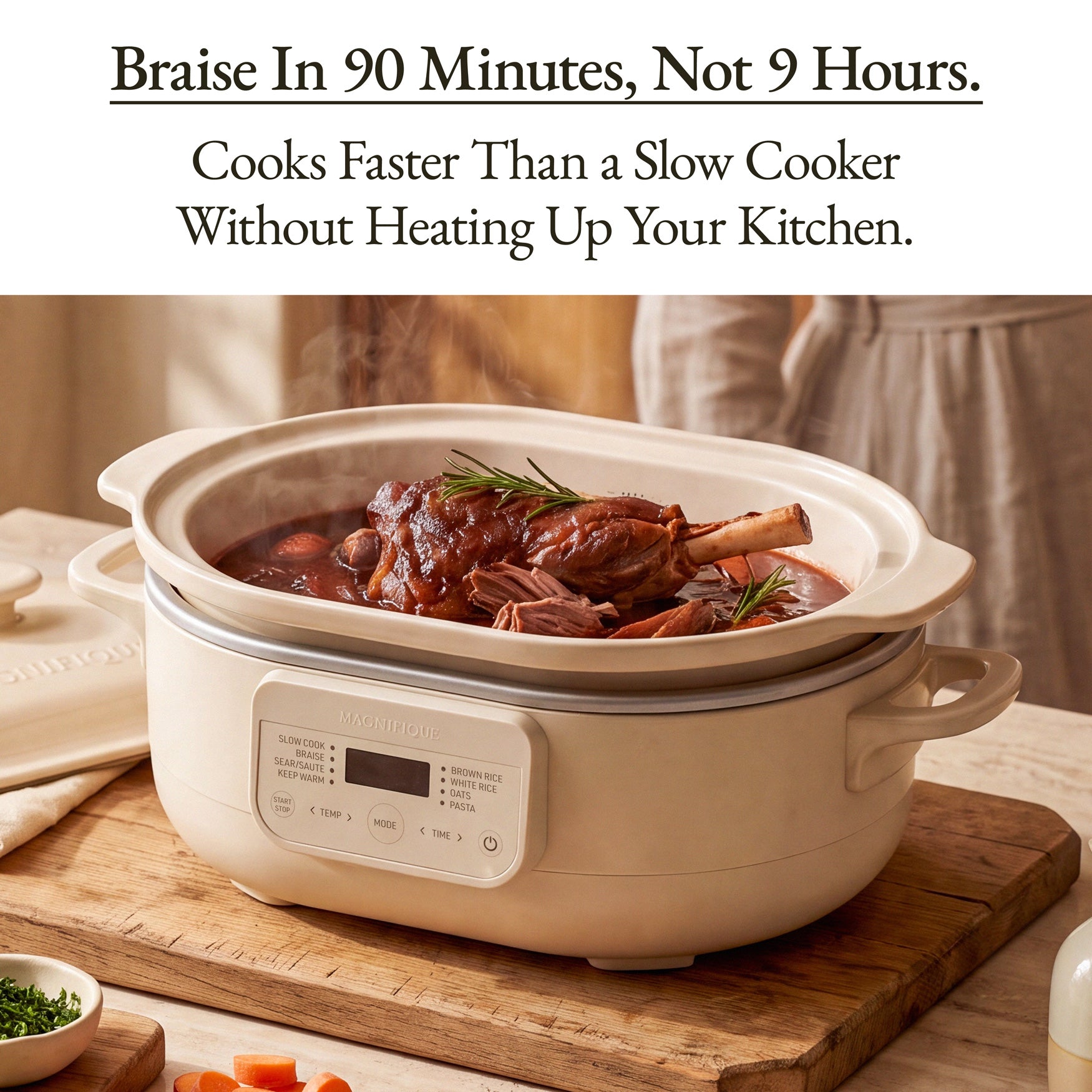 キッチン家電 Minute cooker Non-Toxic Clay Multi-Cooker | Claypot 8-in-1 Multi-Cooker – Magnifique