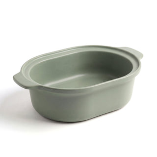 6 quart Sage Claypot pot shown on its own without the lid