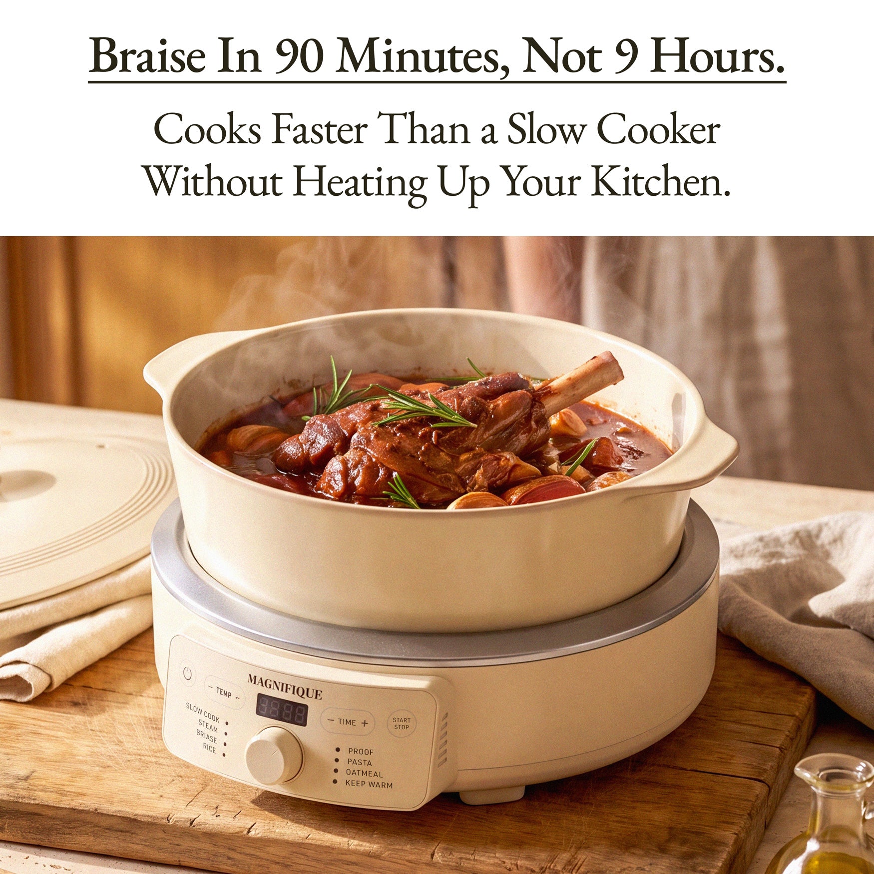 Non-Toxic Clay Multi-Cooker | Slow Cook, Braise, Pasta, Rice