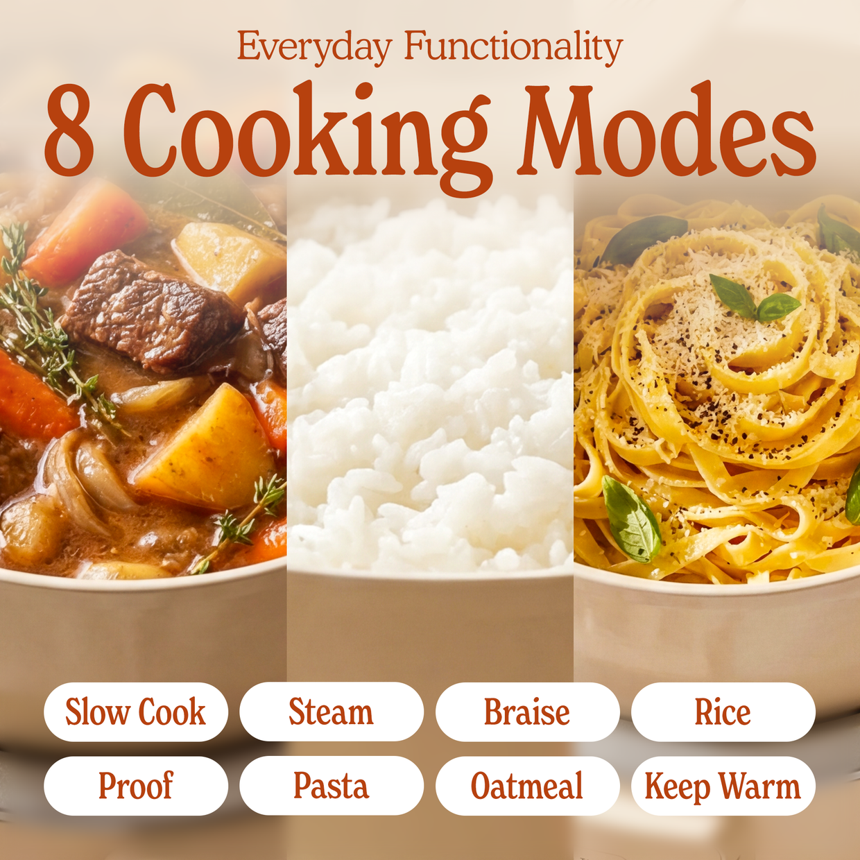 Round Claypot Multi-Cooker