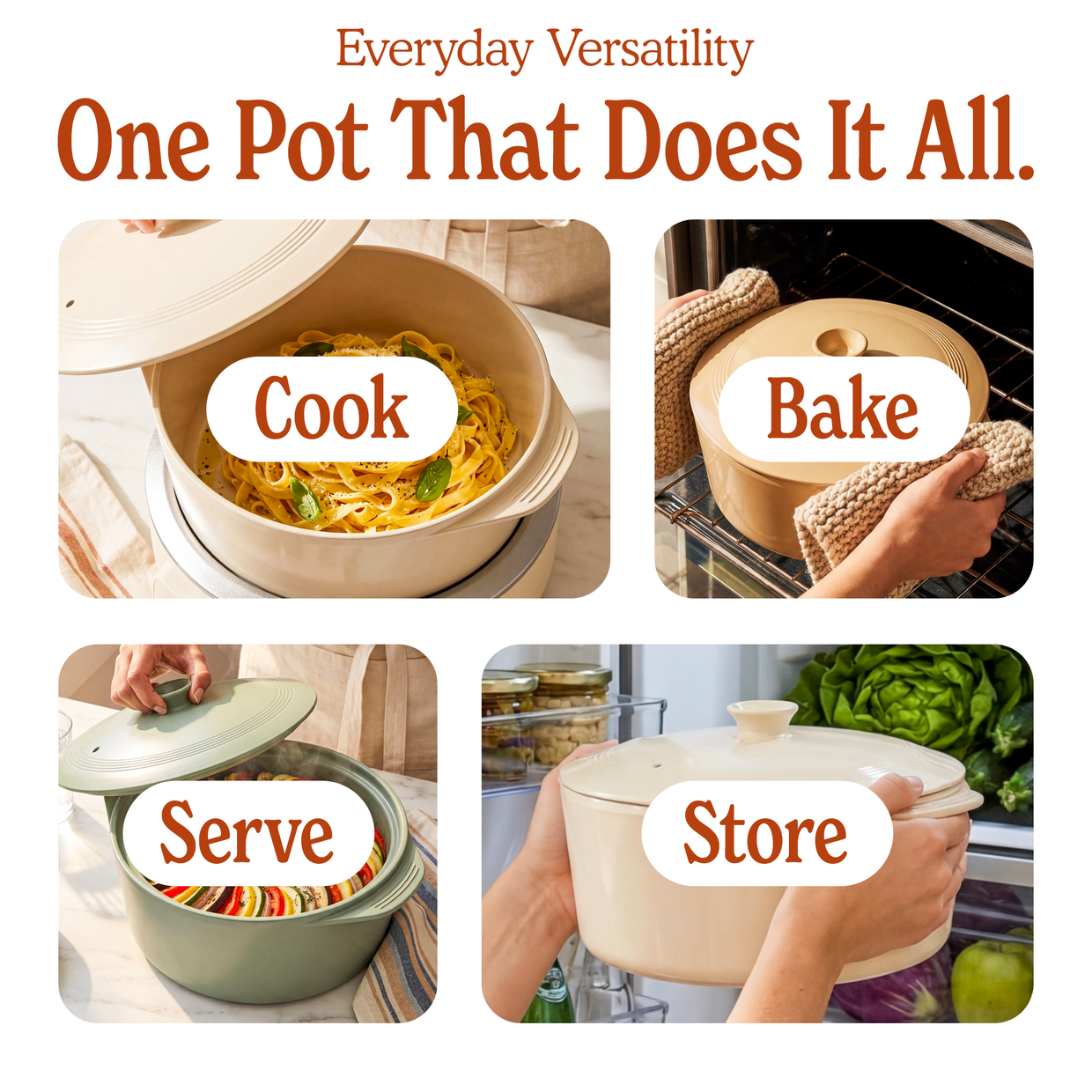 Round Claypot Multi-Cooker