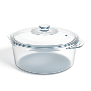 Glass Pot Multi-Cooker with transparent design perfect for watching your food cook while using non-toxic materials.