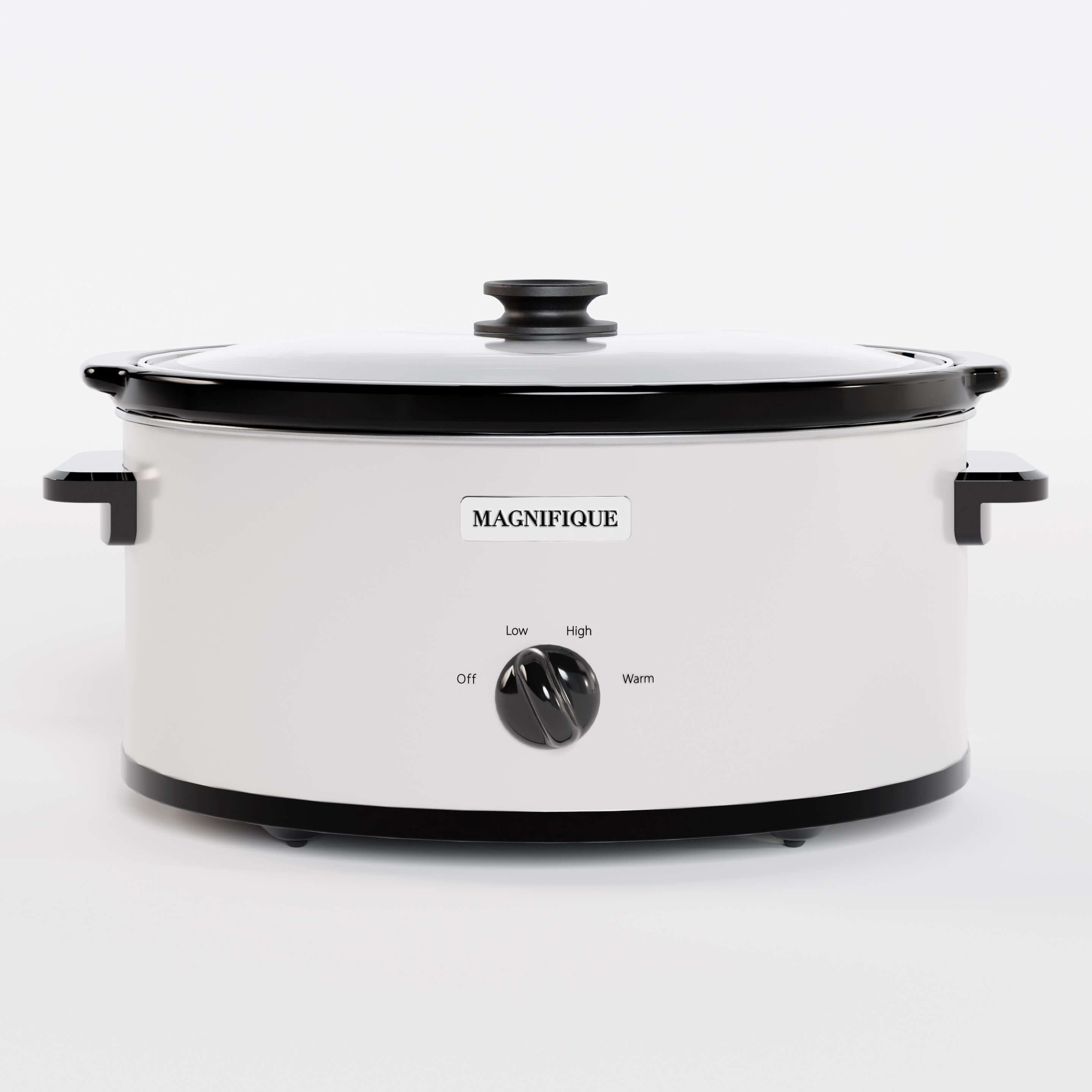 Magnifique 6-Quart Digital Programmable Slow Cooker with Timer, Stainless  Silver